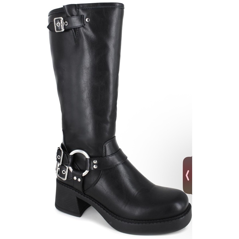 UNIONBAY Women's Cruiser Fashion Boot  Size 10 M New Nib Bikercore